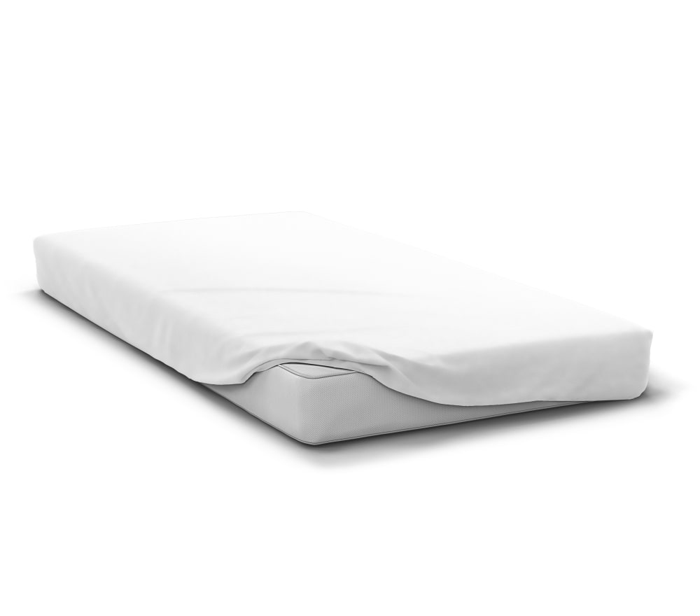 Drap housse uni microfibre 82g blanc 160x200 cm bonnet 30 cm Drap housse uni microfibre 82g blanc 160x200 cm bonnet 30 cm