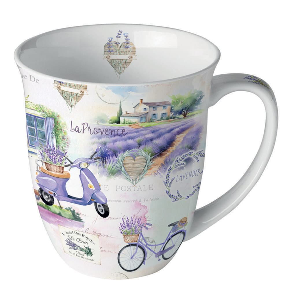 Mug provence en porcelaine fine 400 ml