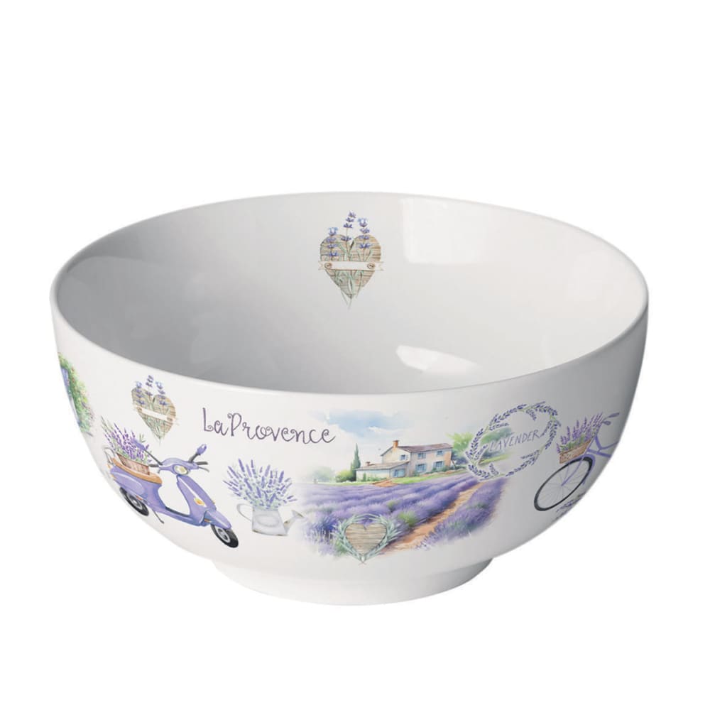 Bol blanc en porcelaine balade en provence Bol blanc en porcelaine balade en provence