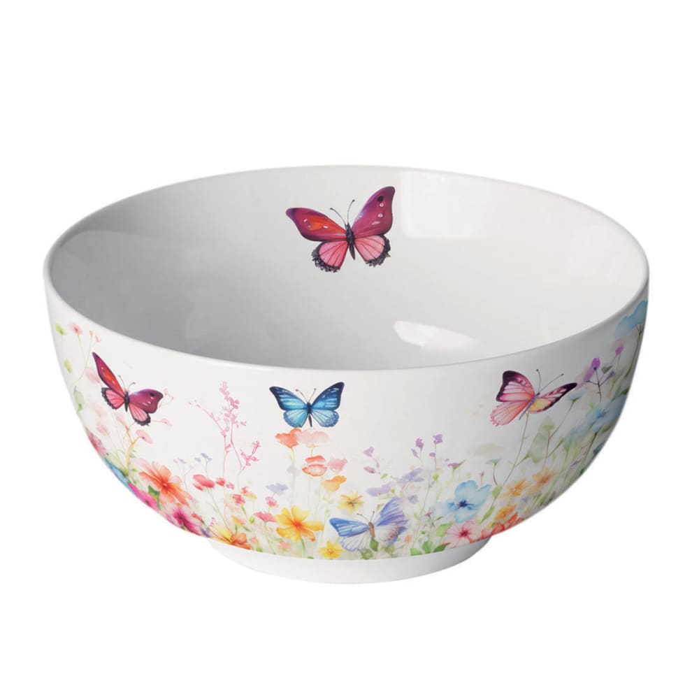 Bol blanc en porcelaine jardin des papillons Bol blanc en porcelaine jardin des papillons