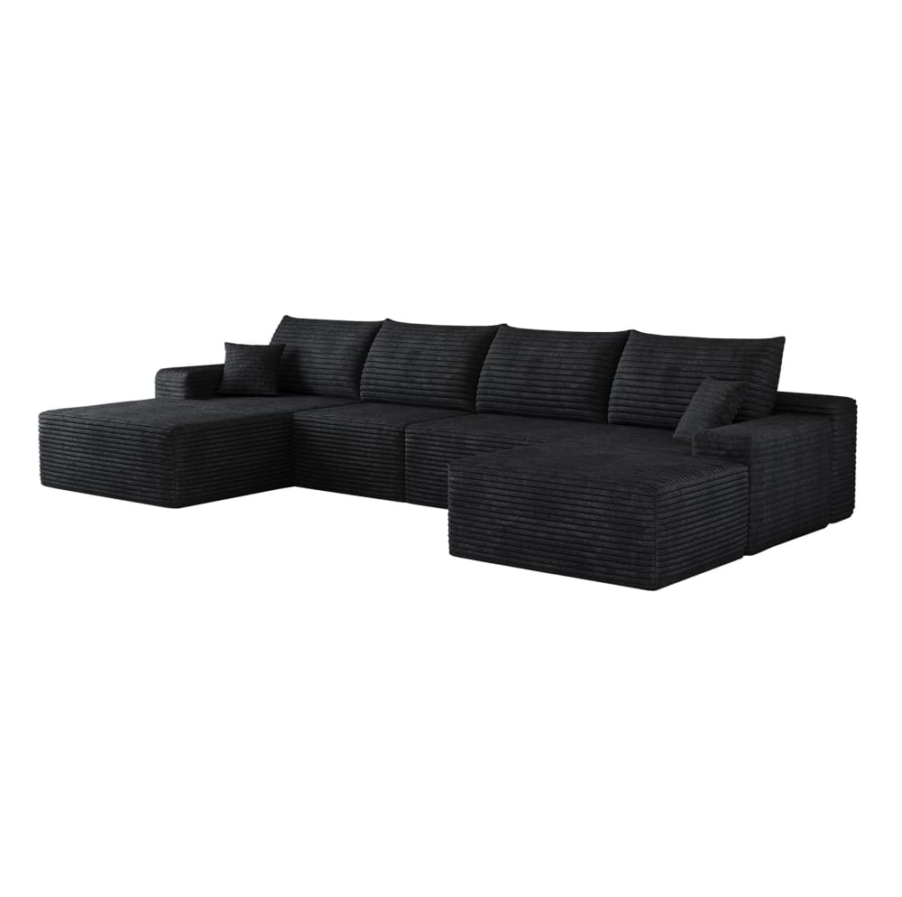 Canapé d'angle en tissu - chaise