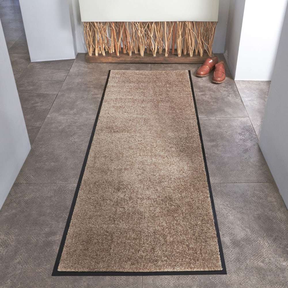 Tapis antipoussières en textile beige 60x120cm — vue 3
