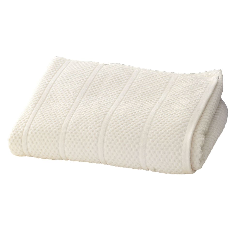 Drap de bain en coton 500 g/m² blanc ivoire 100x150cm