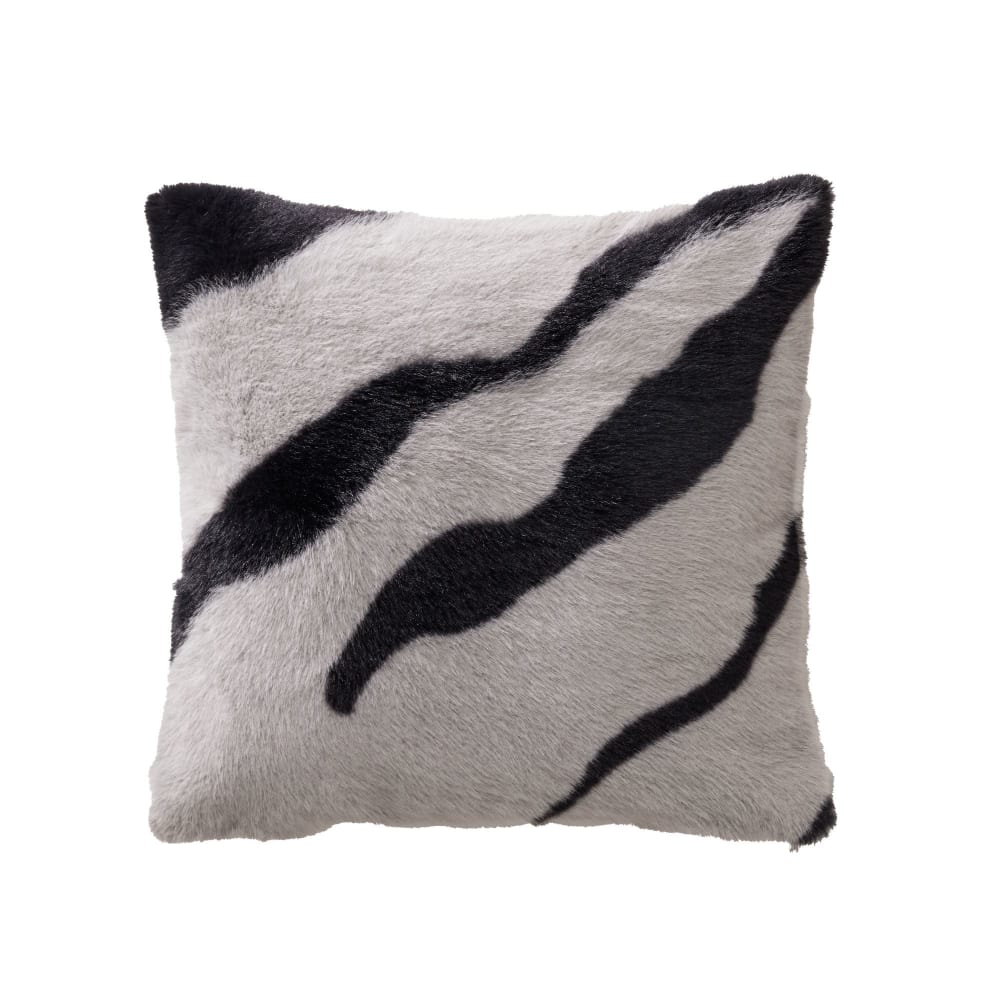 Housse de coussin en polyester noir 40x40cm