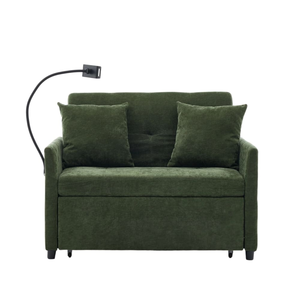 Canapé convertible vert - tablette