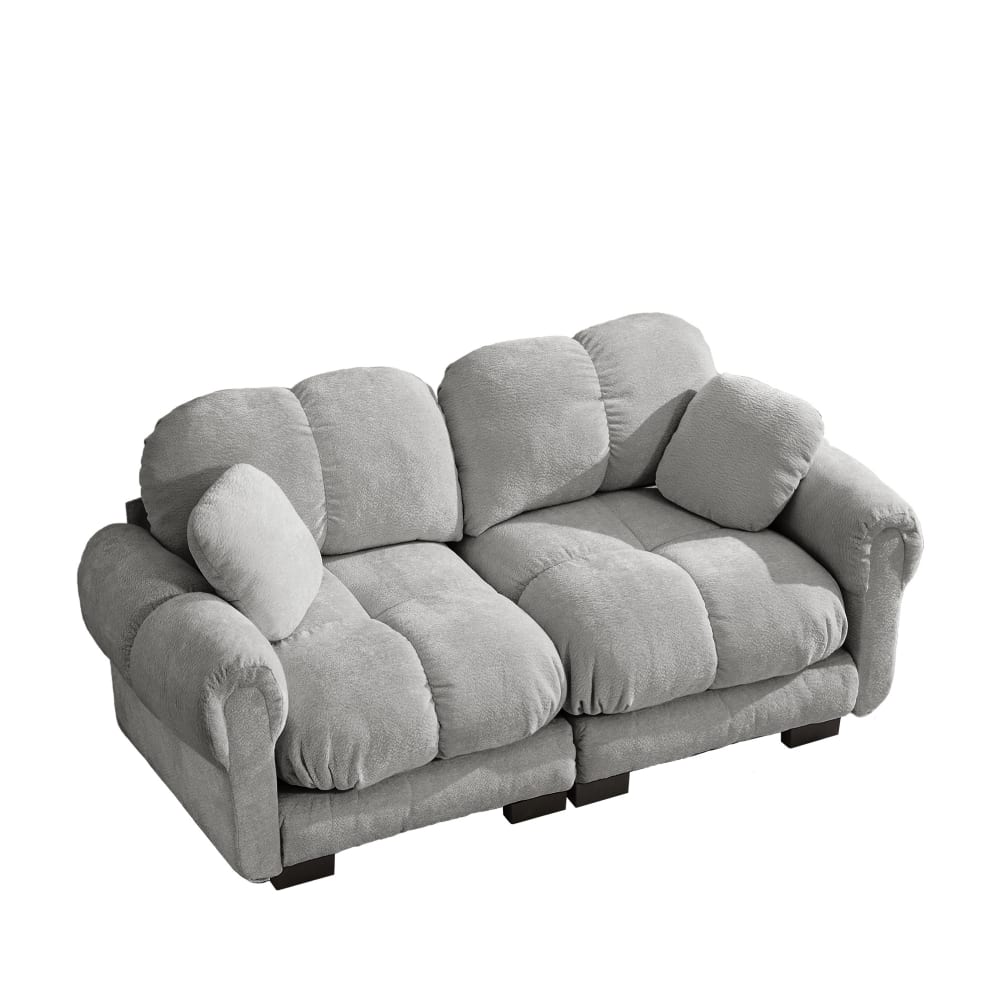 Canapé 2 places en chenille - coussin