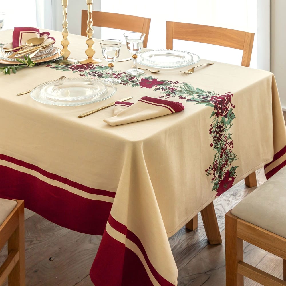 nappe en coton beige