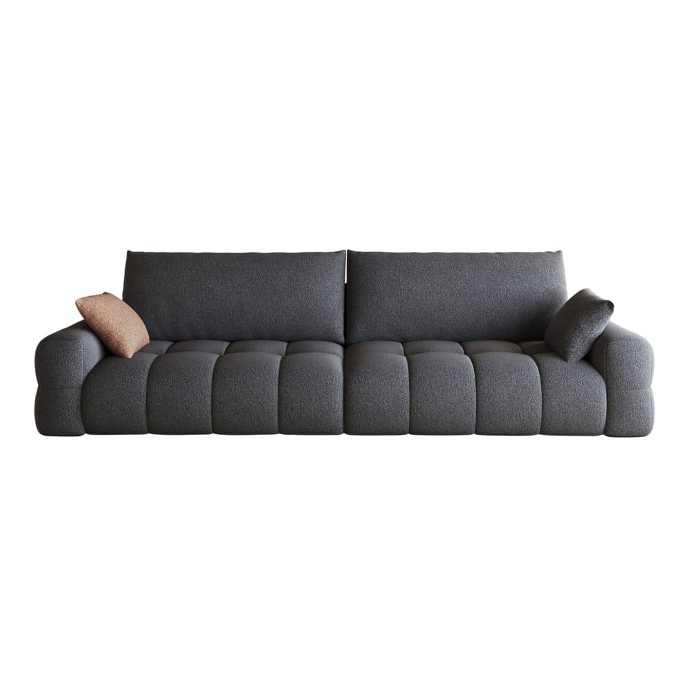 Canapé modulaire compressé gris foncé avec méridienne 260 cm Canapé modulaire compressé gris foncé avec méridienne 260 cm