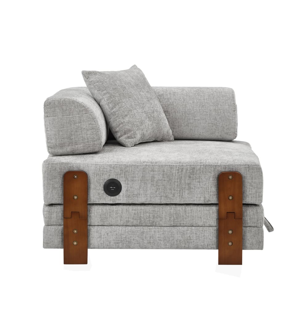 Canapé convertible gris