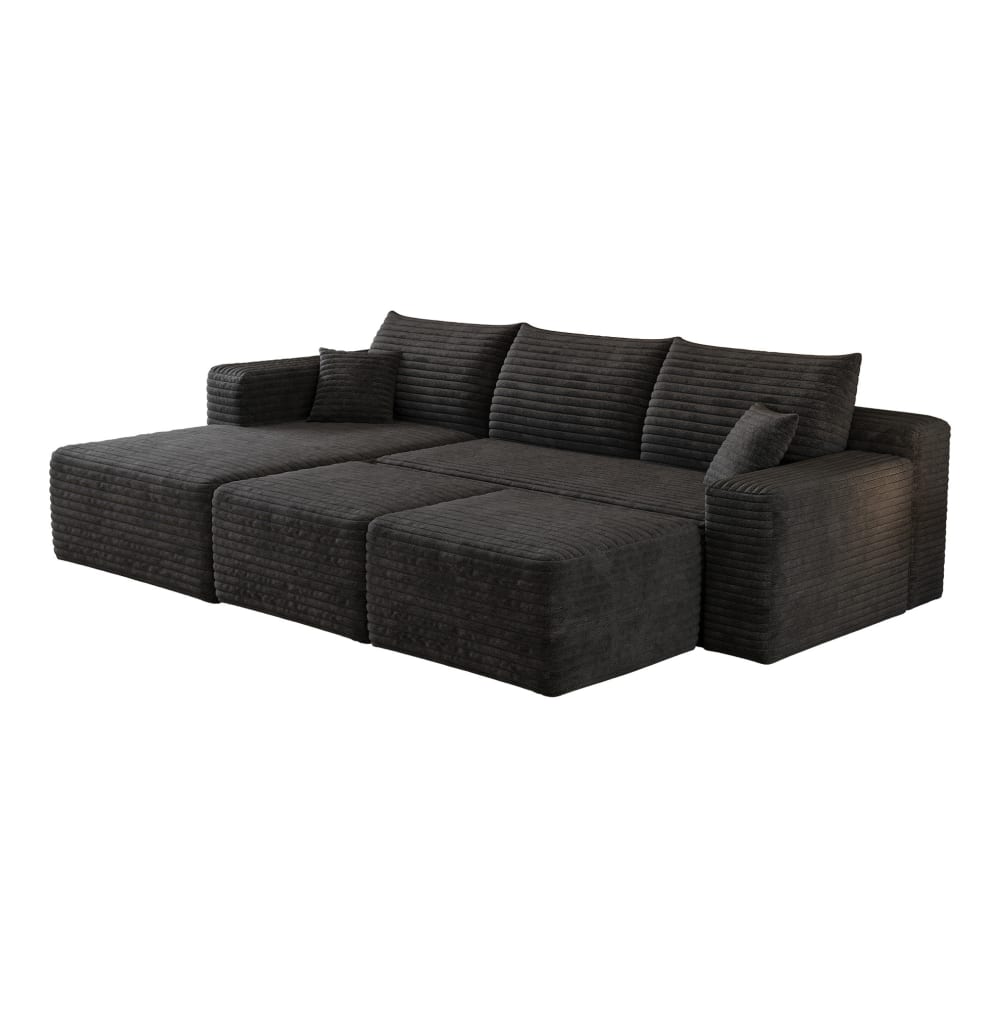 Canapé d'angle en tissu