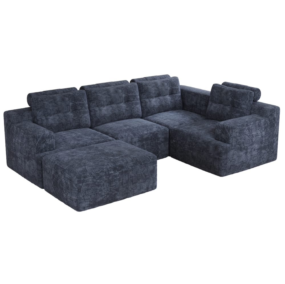 Canapé modulaire en - bleue