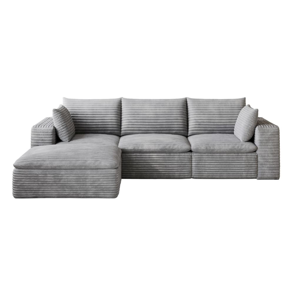 Canapé modulaire en - coussins tissu