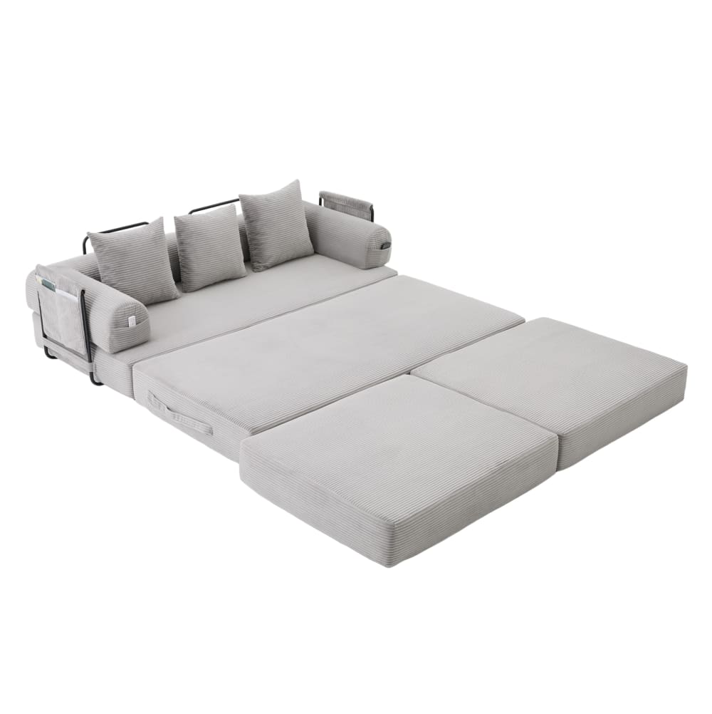 Canapé modulaire en - gris tabouret