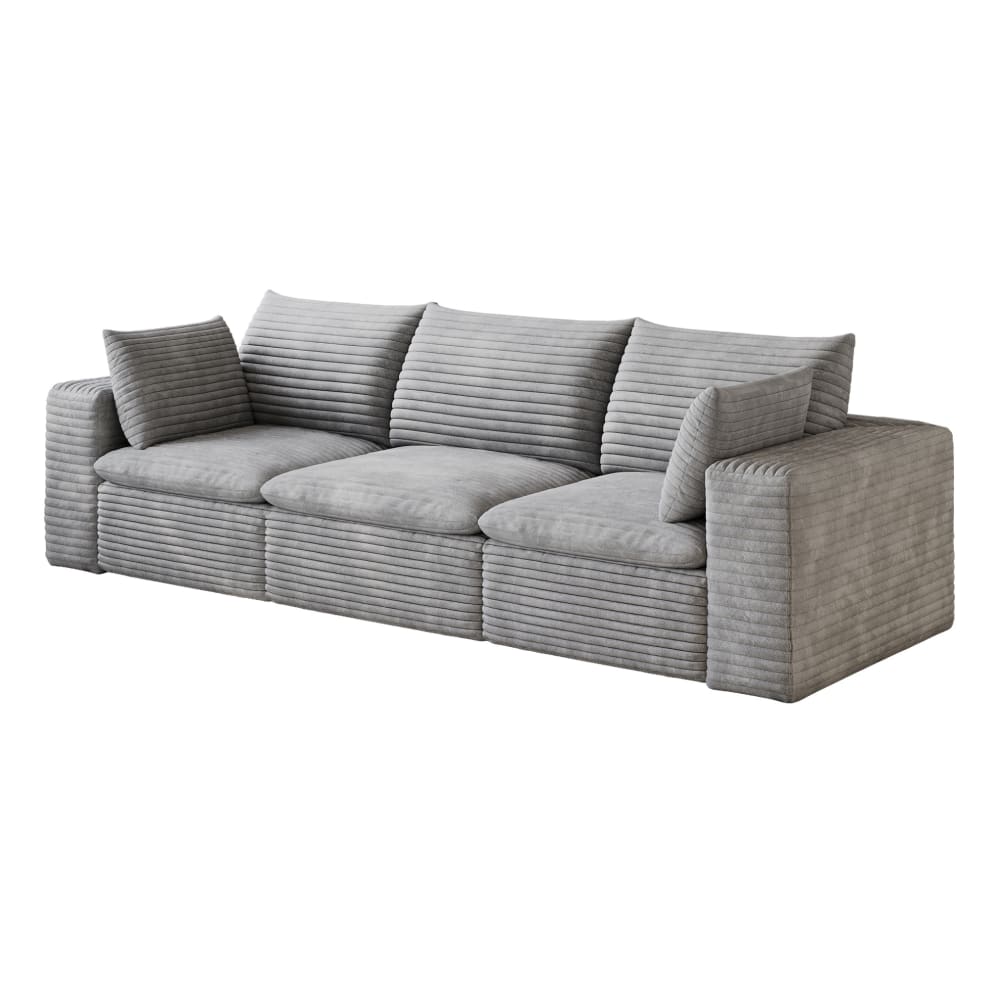Canapé modulaire gris - amovibles
