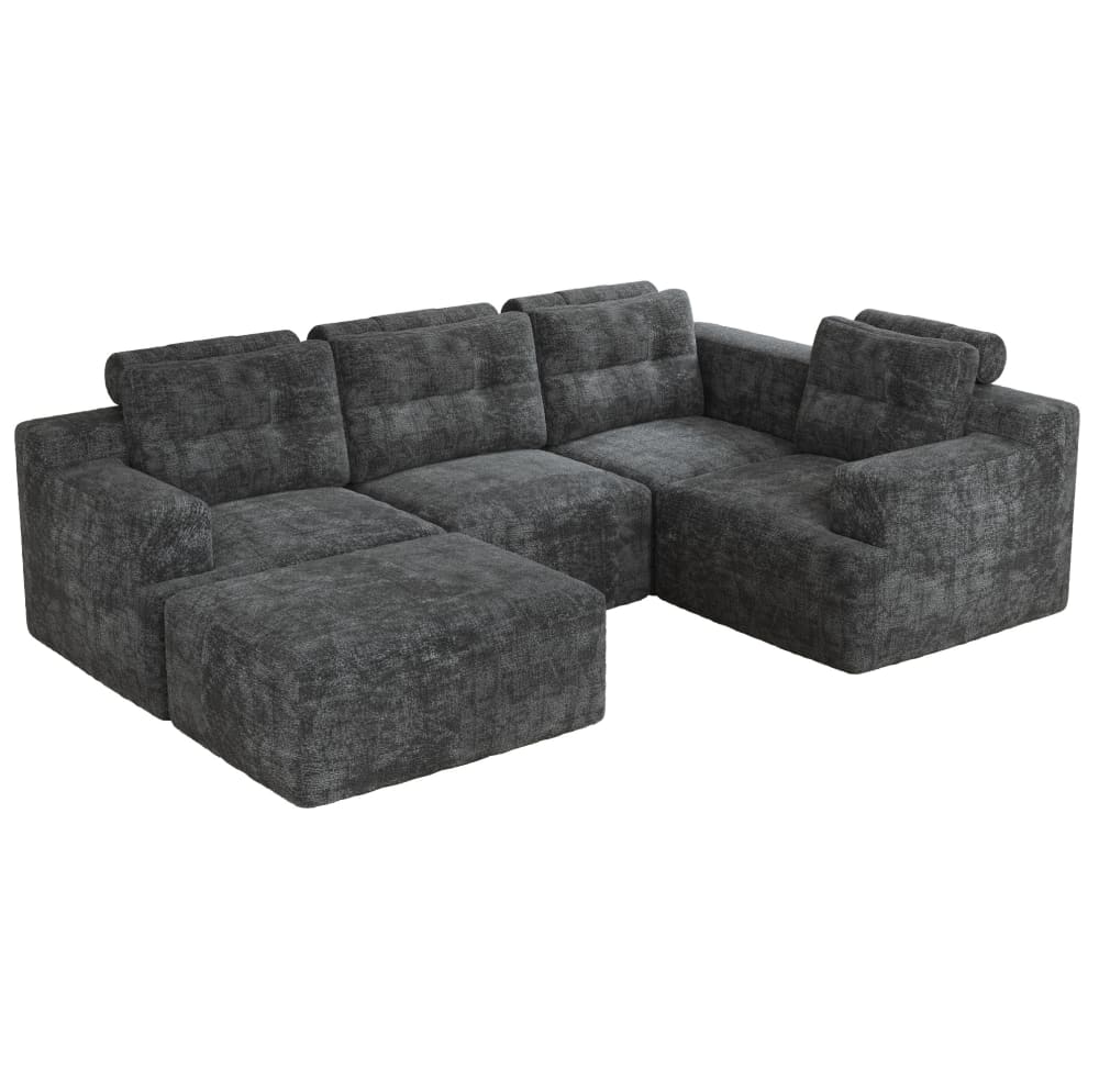 Canapé modulable en - gris