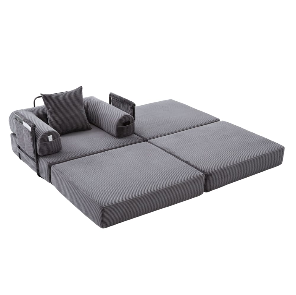 fauteuil en velours côtelé