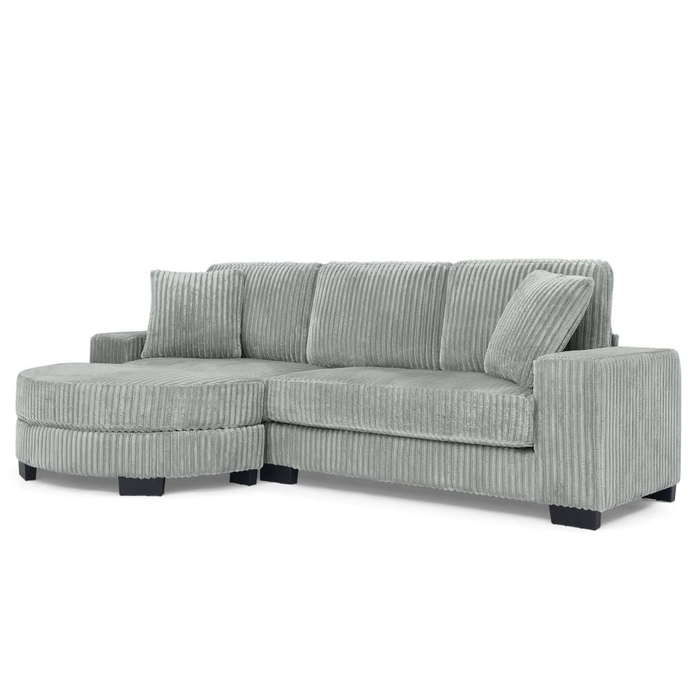 Canapé d’angle en - modulable gris