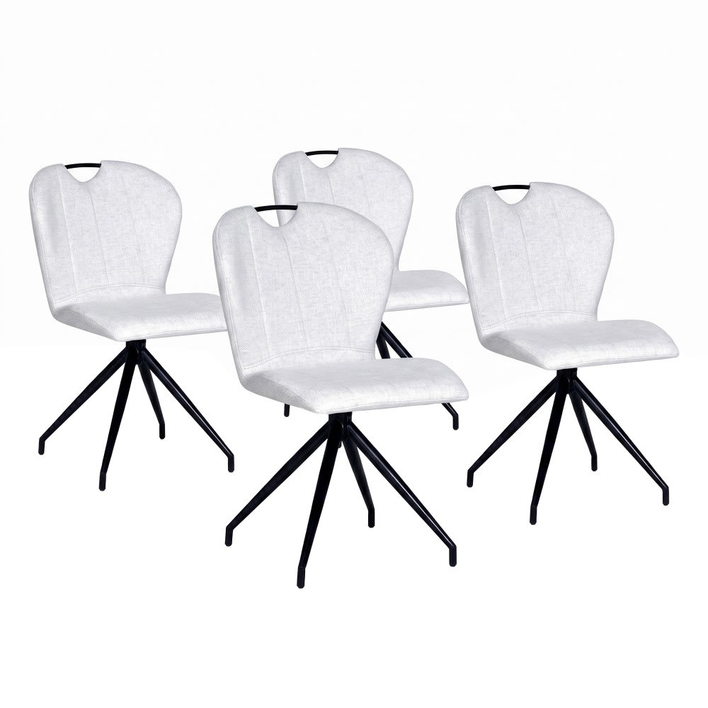 Lot de 4 chaises pivotantes
