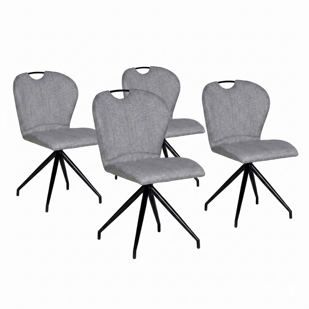 Lot de 4 chaises pivotantes