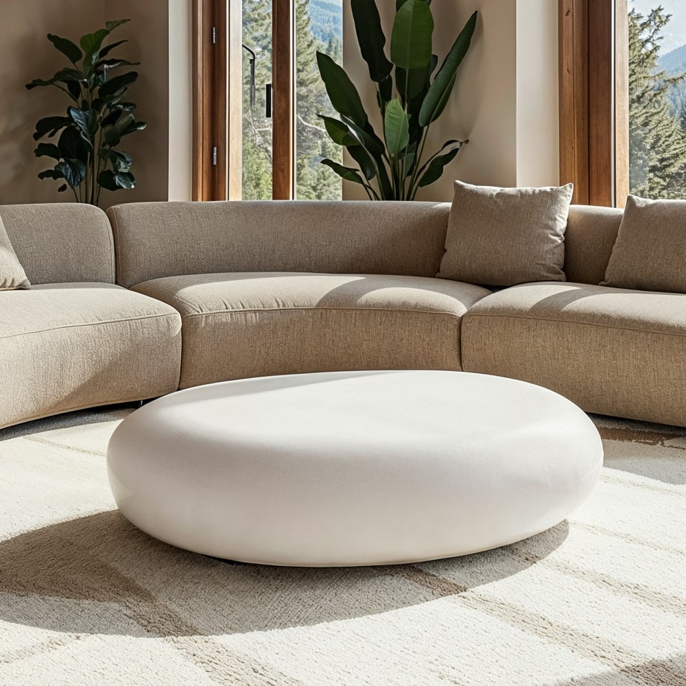 Couchtisch HAWAII Steinform Mittel aus Beton 99.4 x 71 x 32.8 cm