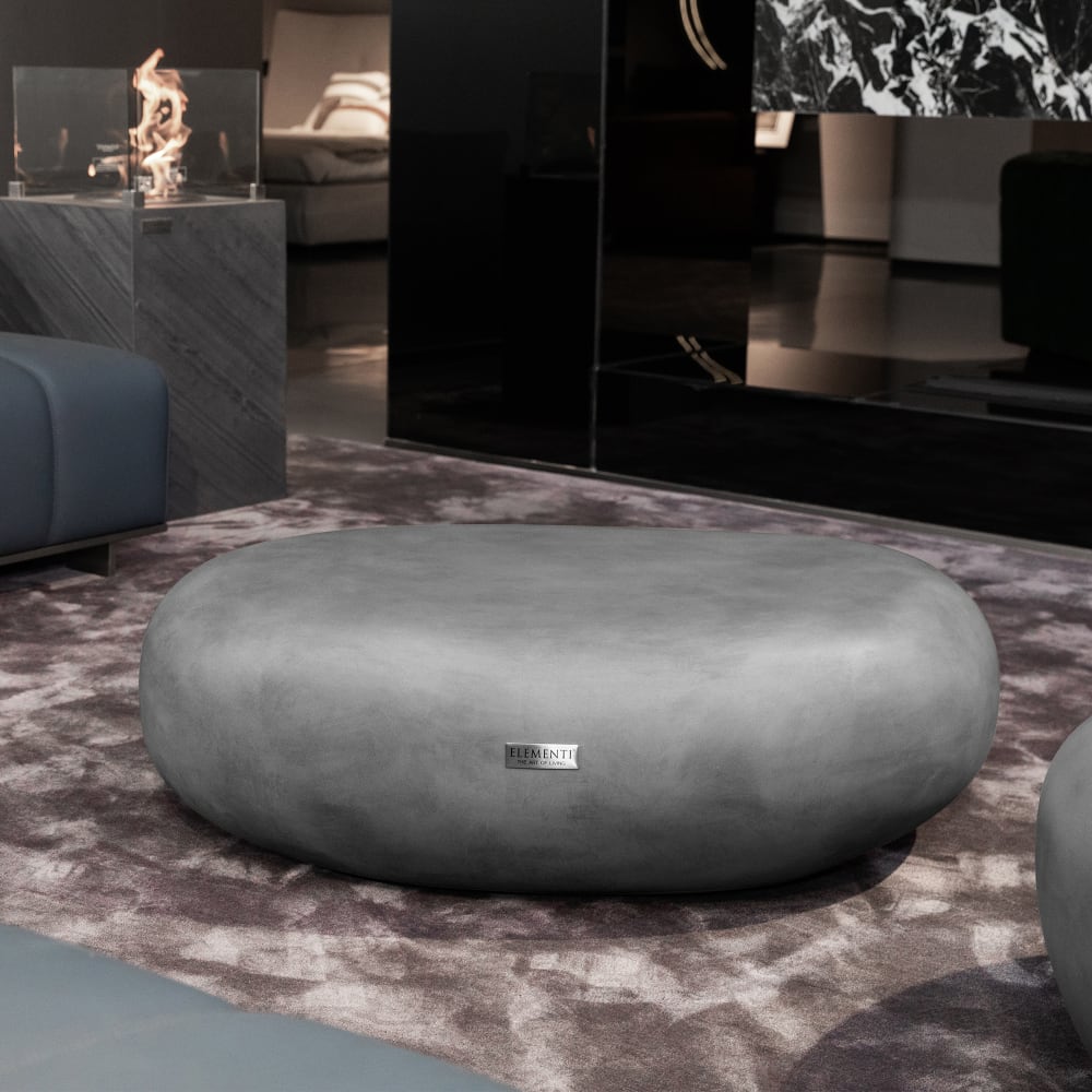 Couchtisch HAWAII Steinform Mittel aus Beton 99.4 x 71 x 32.8 cm