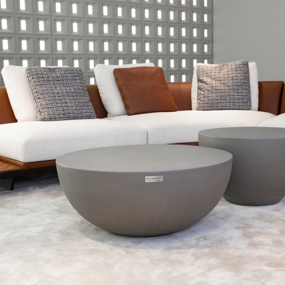 Couchtisch CHRONOS Mittel aus Beton 87 x 87 x 35.6 cm - Maisons