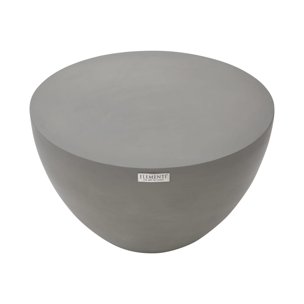 ELEMENTI Couchtisch CHRONOS Rund Klein aus Beton 66 x 66 x 41 cm style modern Grau Beton