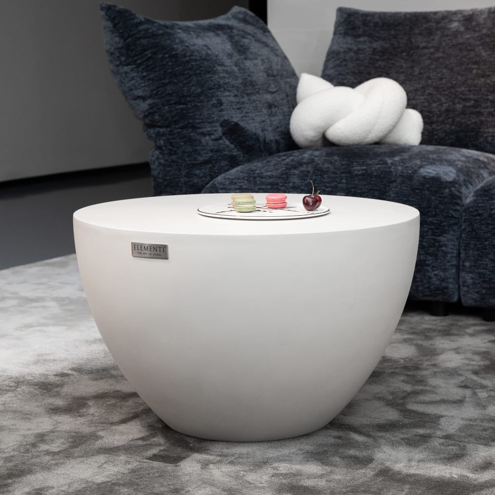 Couchtisch CHRONOS Rund Klein aus Beton 66 x 66 x 41.5 cm -