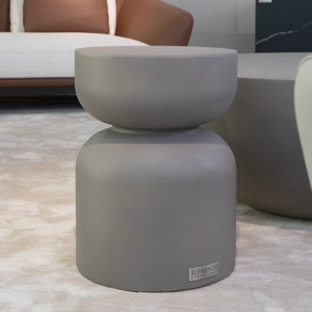 Beistelltisch CHRONOS Klein aus Beton 35 x 35 x 47 cm - Maisons