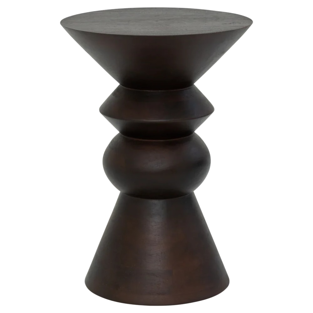 Table d'appoint en bois marron ø 30 * 43 cm
