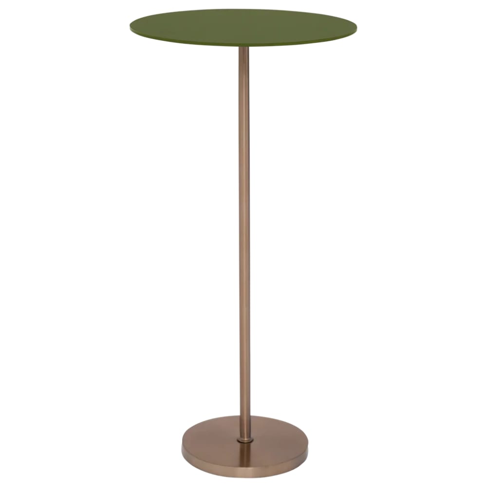 Table d'appoint en verre verte ø 30 * 62 cm Table d'appoint en verre verte ø 30 * 62 cm