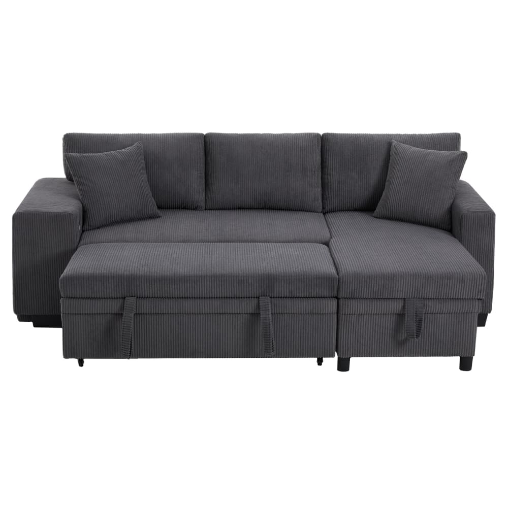 Canapé convertible en - gris