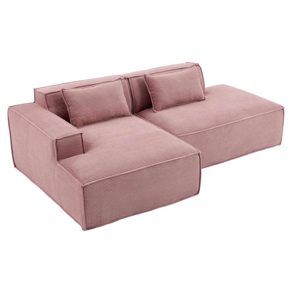 Canapé en polyester - rose