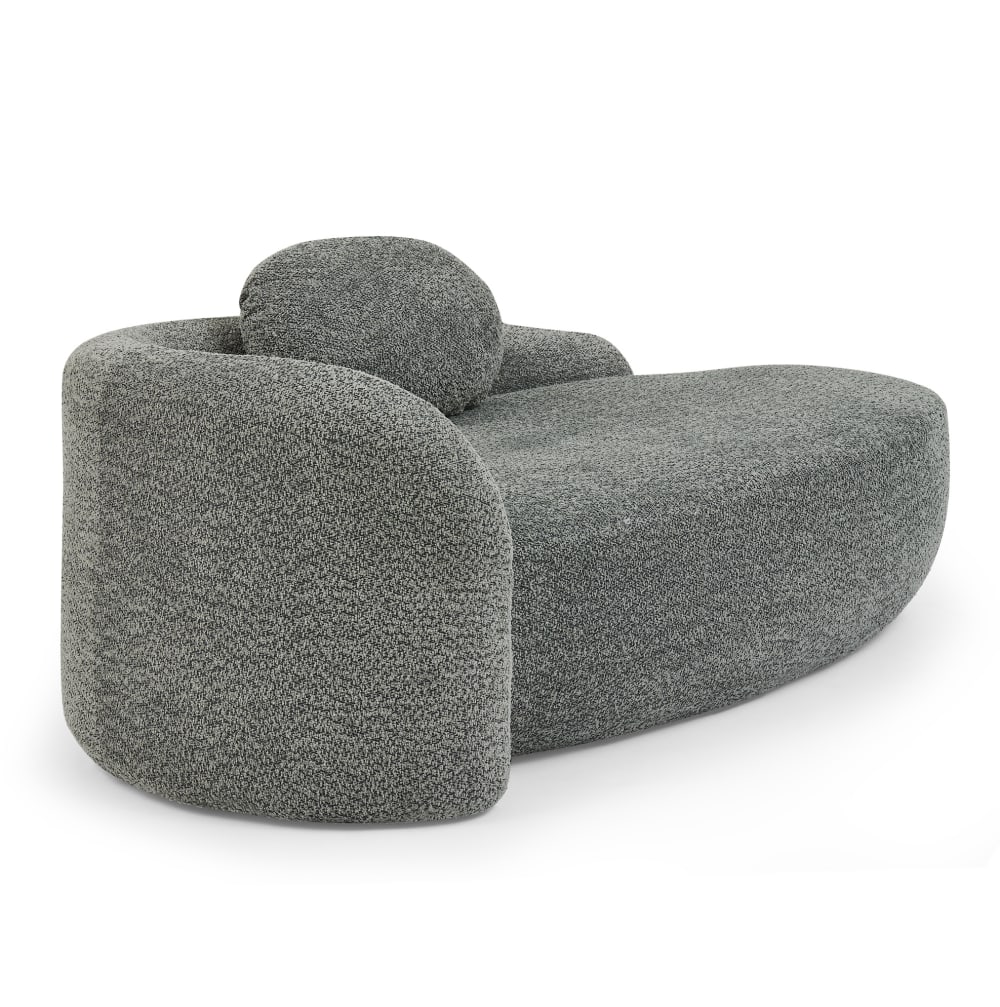 Canapé en tissu lammfell-optik