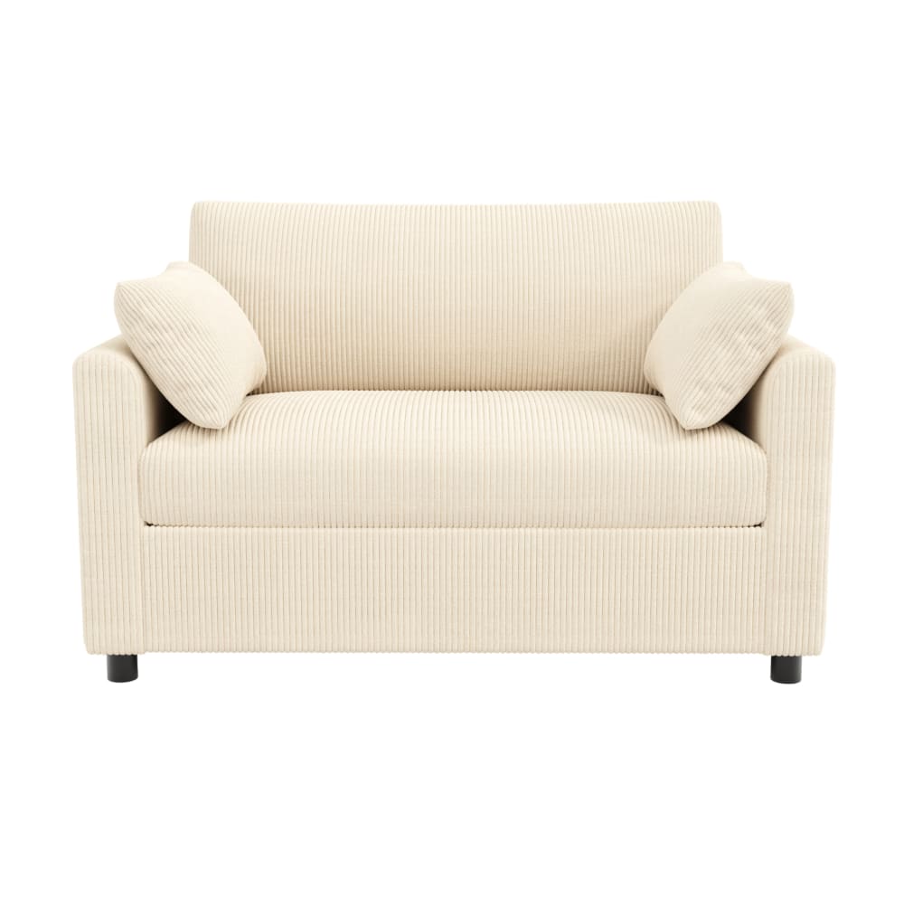 Canapé-lit 2 places - velours beige