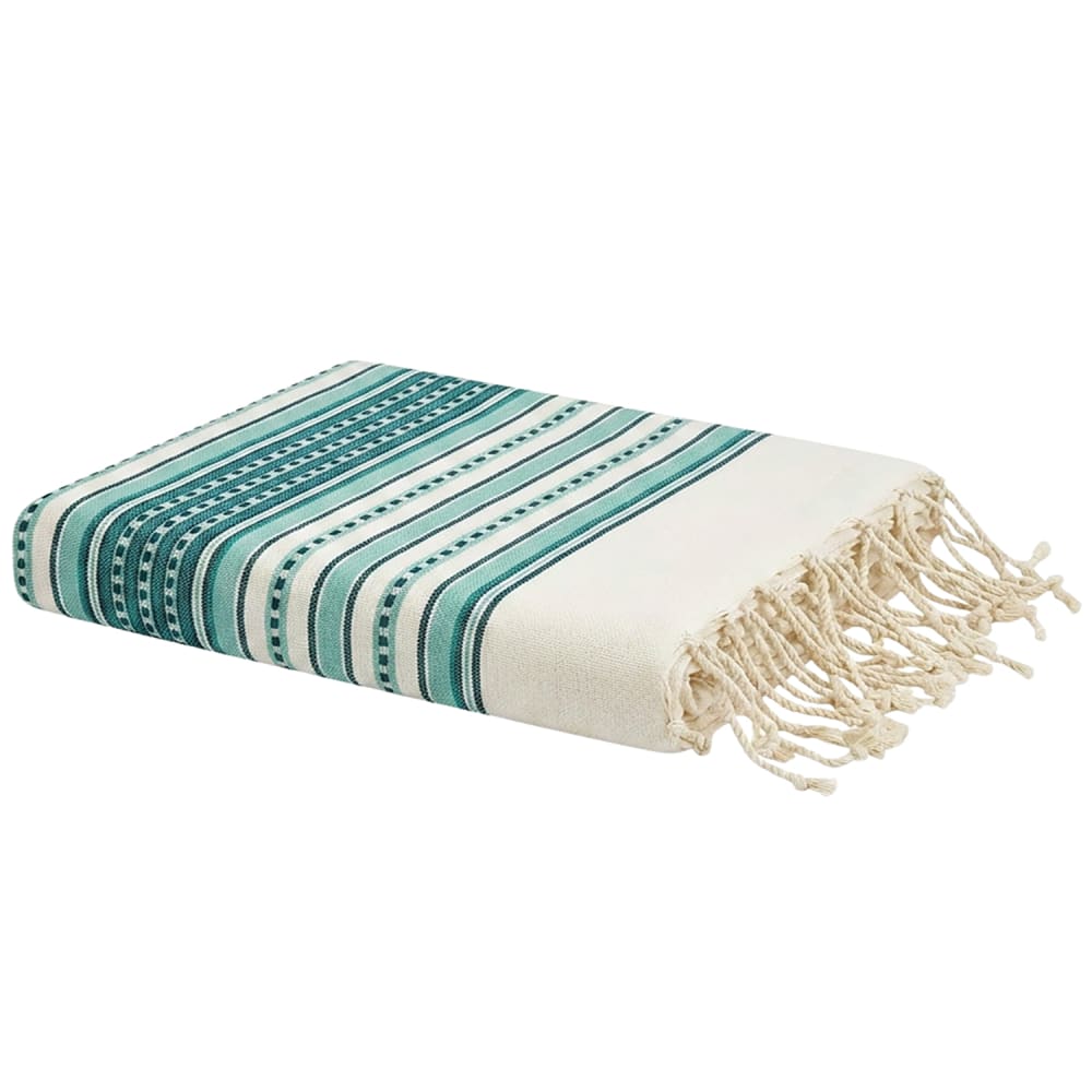 Fouta en coton recyclé blanc 100x200 cm Fouta en coton recyclé blanc 100x200 cm