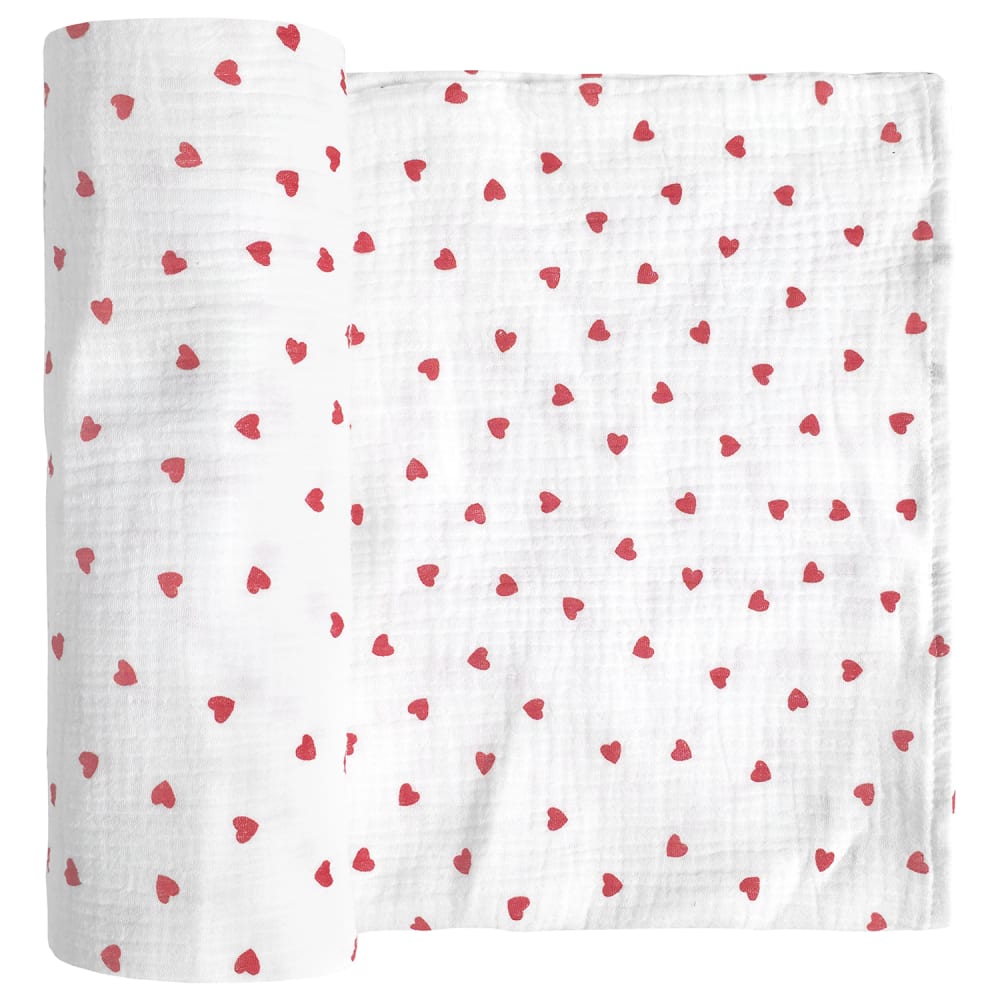 Sevira Kids Maxi baby-mulltuch aus baumwolle style classic chic Rot Baby