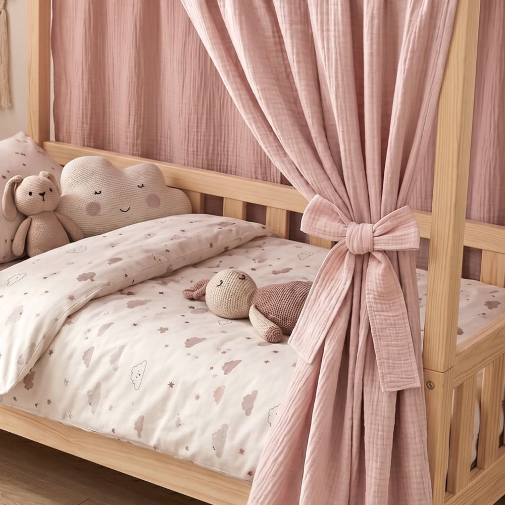 Bindebänder zum knoten für himmelbett aus baumwollgaze - Maisons