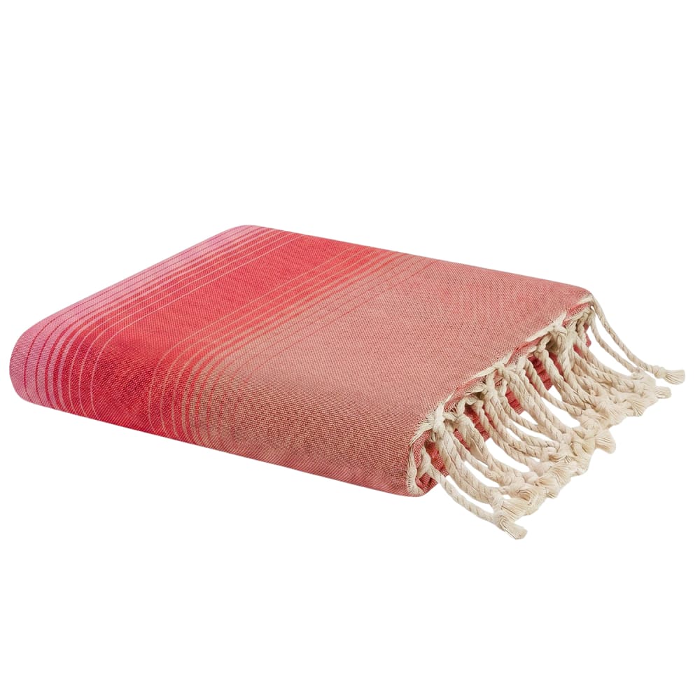 Fouta en coton recyclé fuchsia 100x200 cm Fouta en coton recyclé fuchsia 100x200 cm