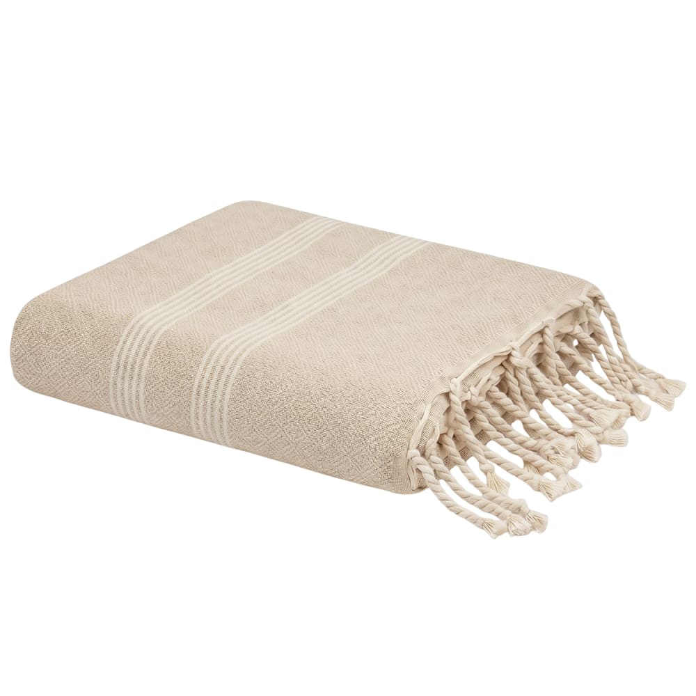 Fouta jacquard diamant coton recyclé sicile ficelle 100x200 cm Fouta jacquard diamant coton recyclé sicile ficelle 100x200 cm