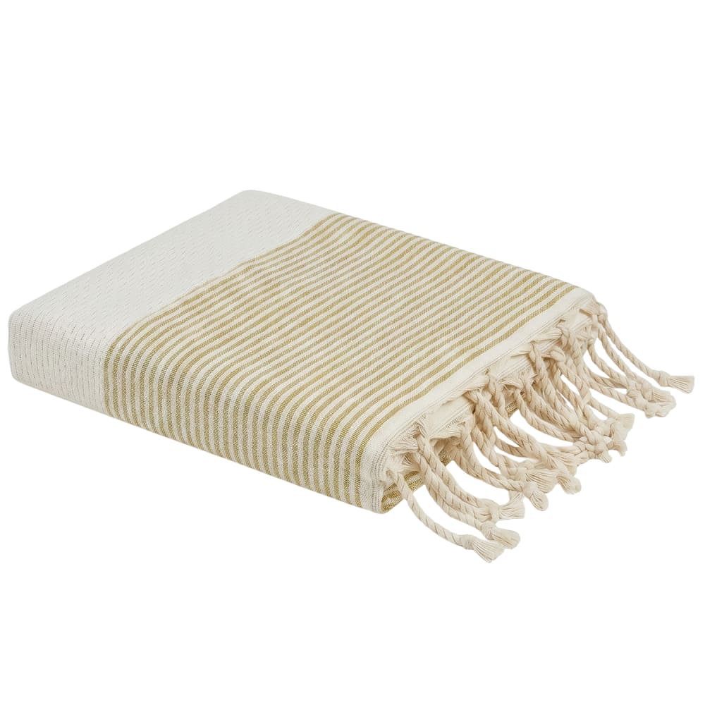 Fouta en coton recyclé blanc 100x200 cm Fouta en coton recyclé blanc 100x200 cm