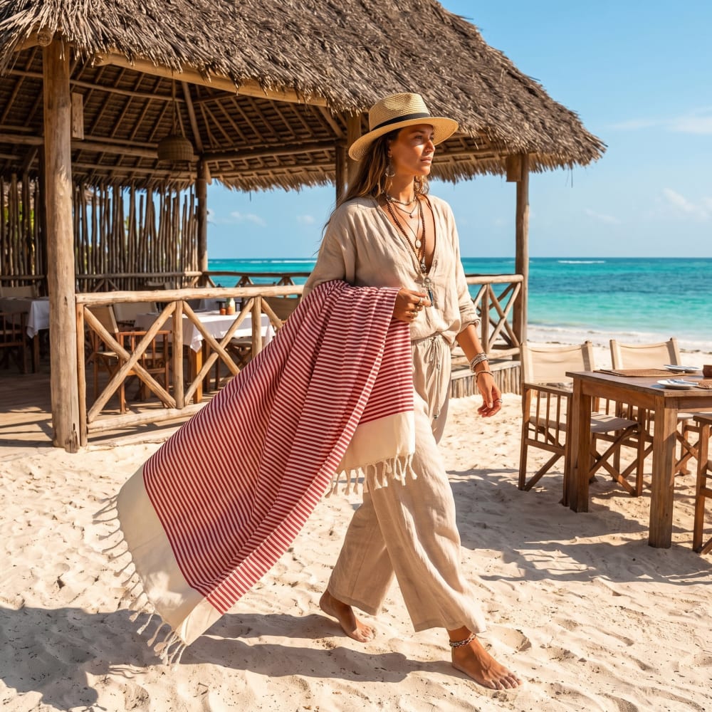 Fouta aus recycelter baumwolle - Maisons Du Monde