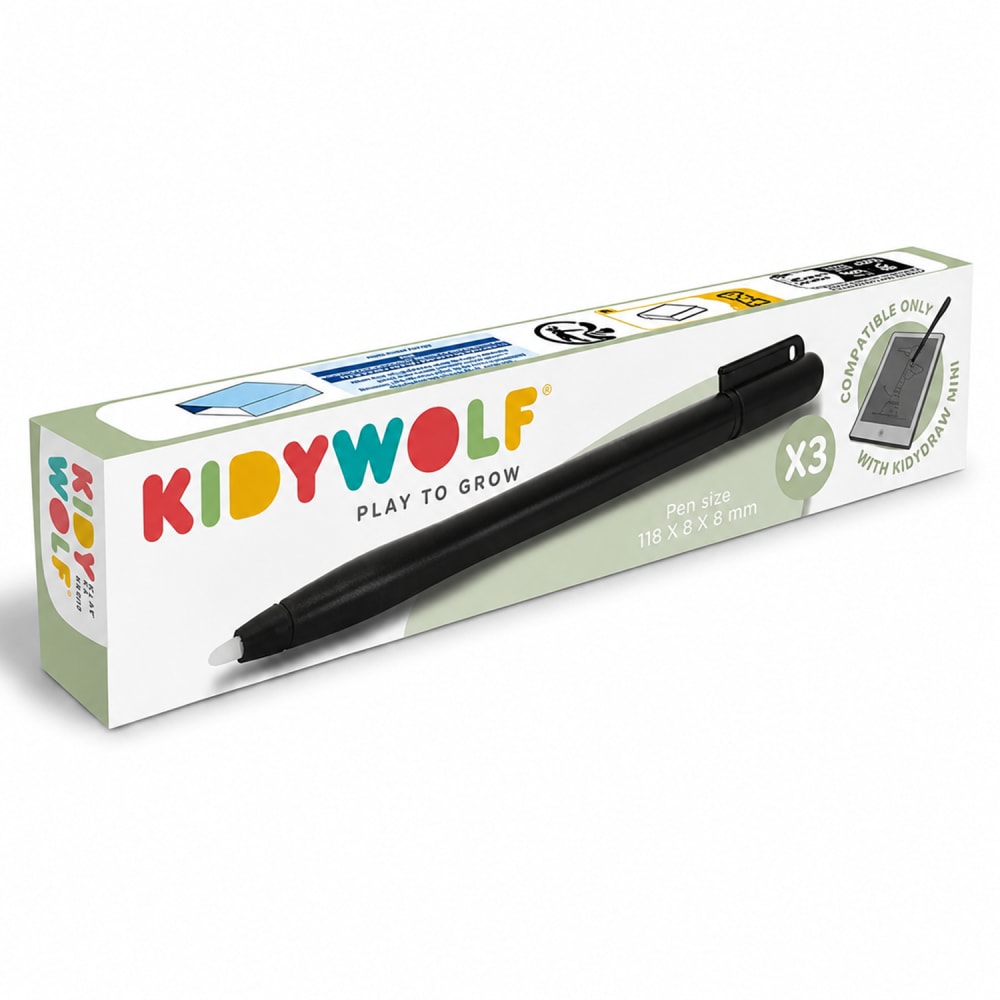 KIDYWOLF Lote de 3 stylus kidypen