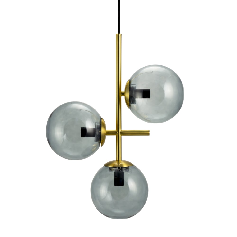 Suspension en verre fumé