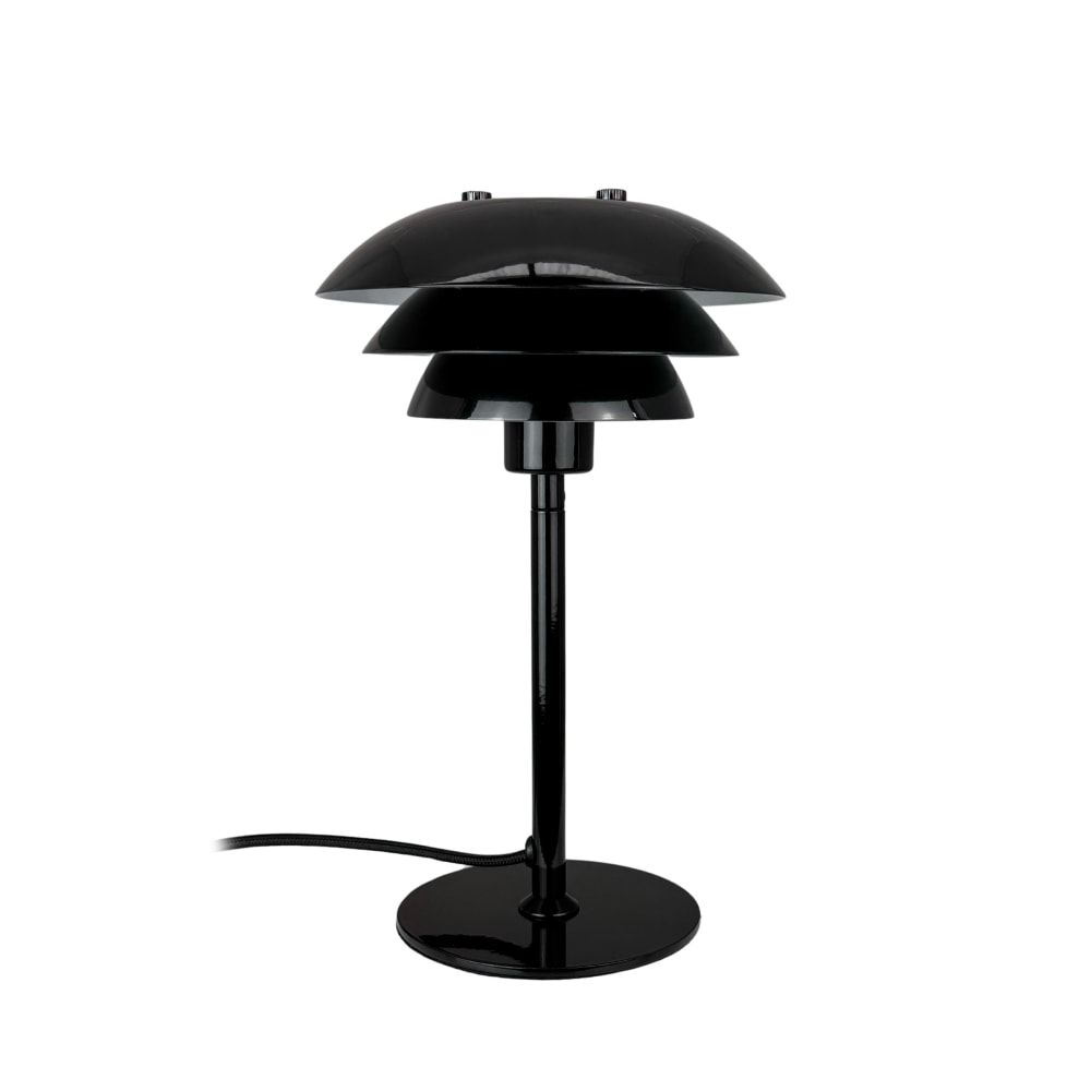 Lampe de table noire,