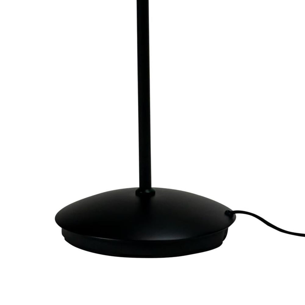 Lampadaire en verre et métal noir mat — vue 4