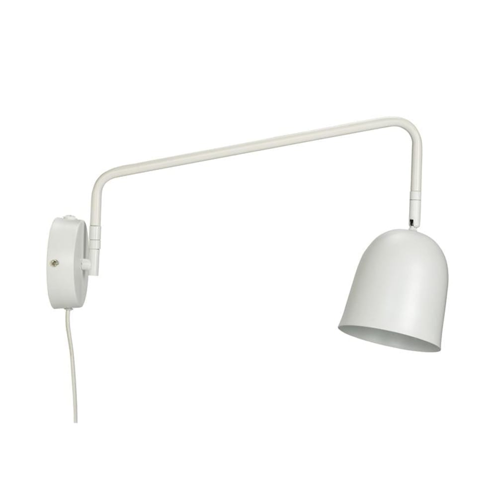 Wandleuchte aus Metall h 21,4 cm d 11,5 cm, mattweiß - Maisons Du