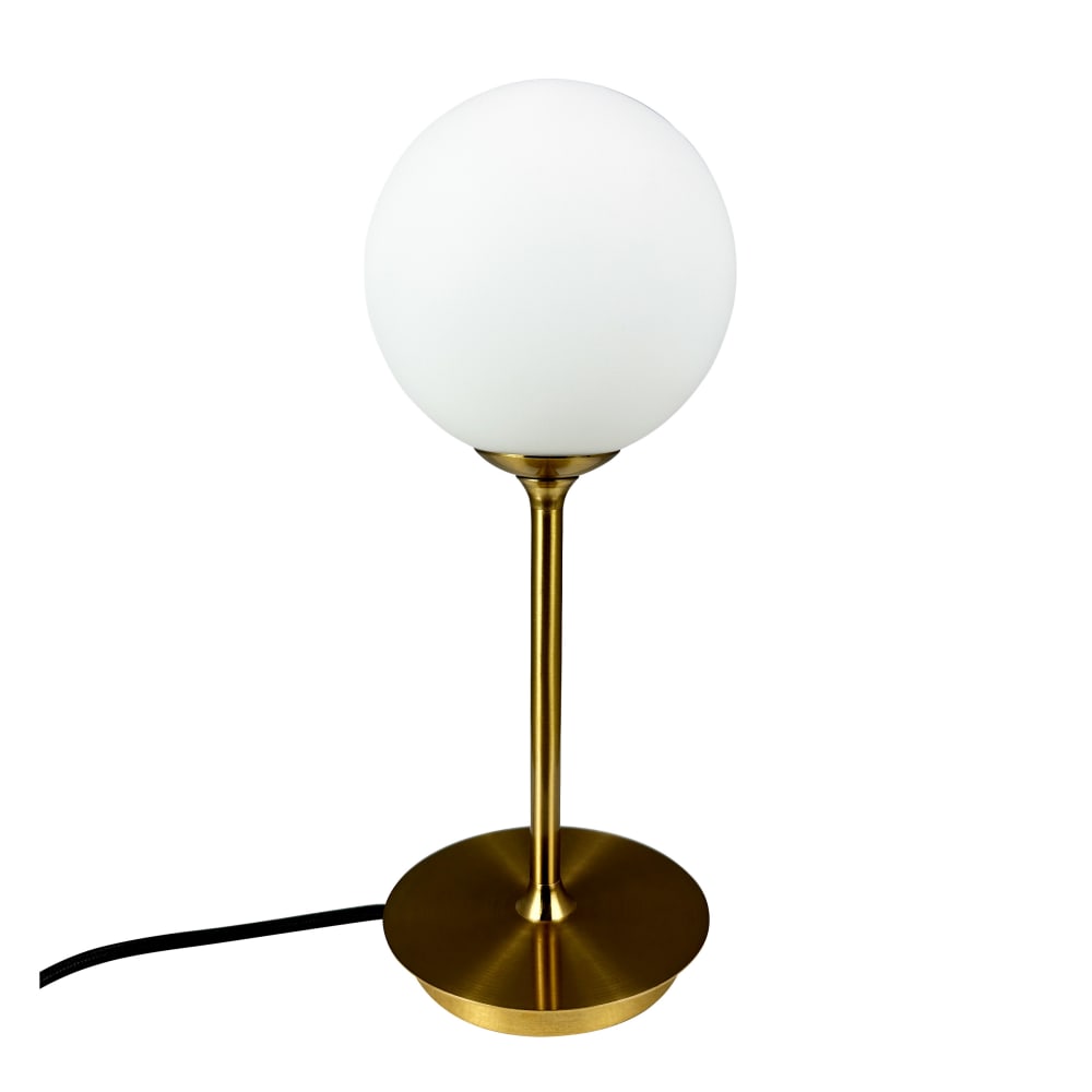 Lampe à poser en verre - laiton
