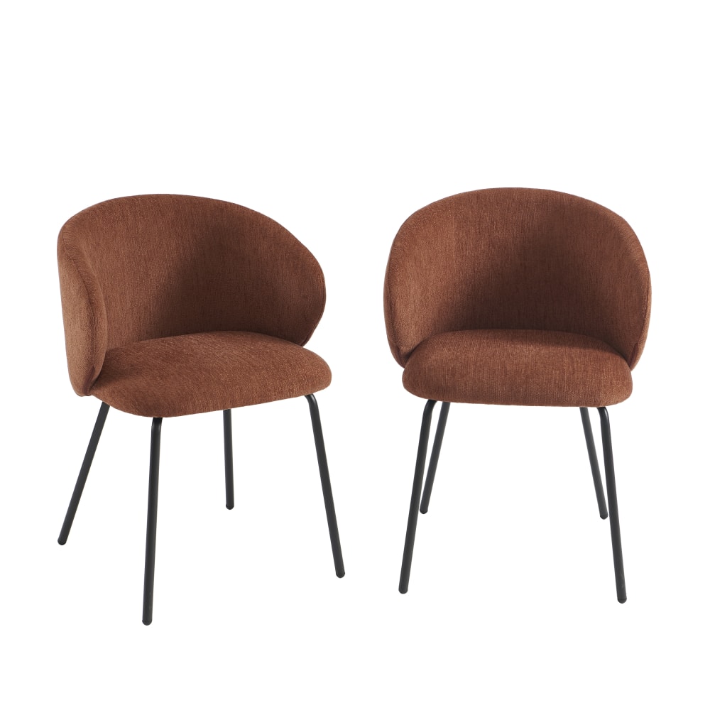 Lot de 6 chaises tissu - pieds