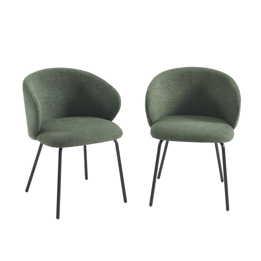 Lot de 4 chaises tissu